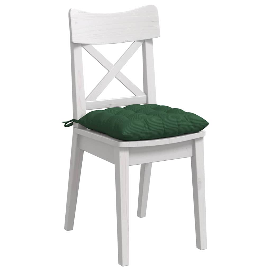 Jastučići za sjedenje 4 pcs Tamnozelena 40 x 40 x 6 cm