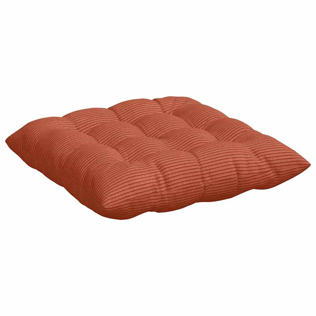 Jastučići za sjedenje 4 pcs Crvena narančasta 40 x 40 x 6 cm