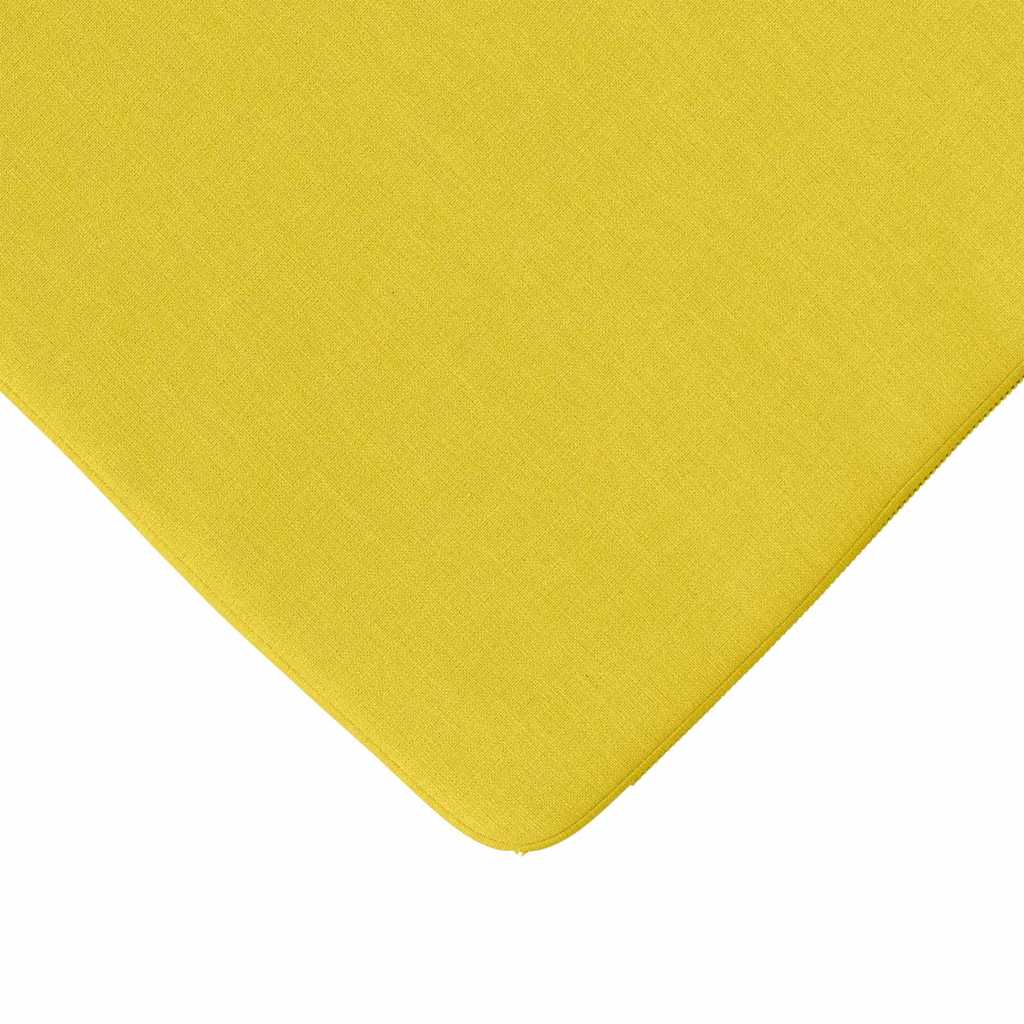 Jastučići za sjedenje 4 pcs Svijetlo žuta 40 x 40 x 3 cm