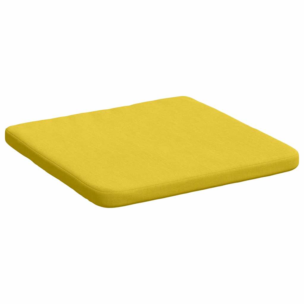 Jastučići za sjedenje 4 pcs Svijetlo žuta 40 x 40 x 3 cm