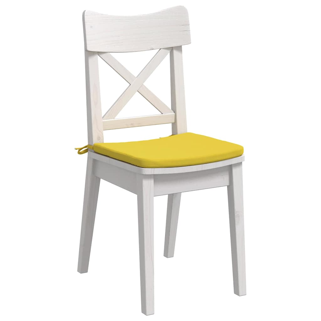 Jastučići za sjedenje 4 pcs Svijetlo žuta 40 x 40 x 3 cm