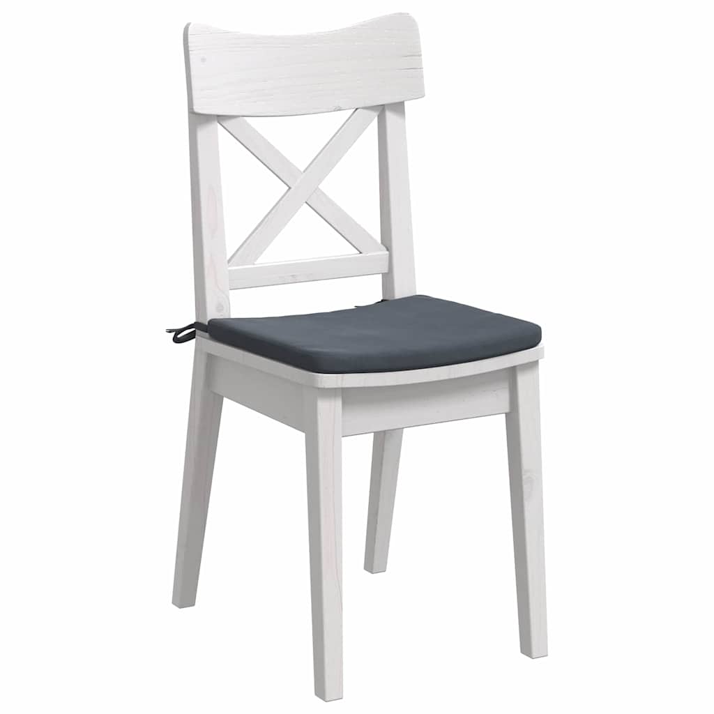 Jastučići za sjedenje 4 pcs Tamno siva 40 x 40 x 3 cm Baršun