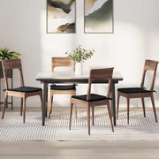 Jastučići za sjedenje 4 pcs Crna 40 x 40 x 3 cm Baršun