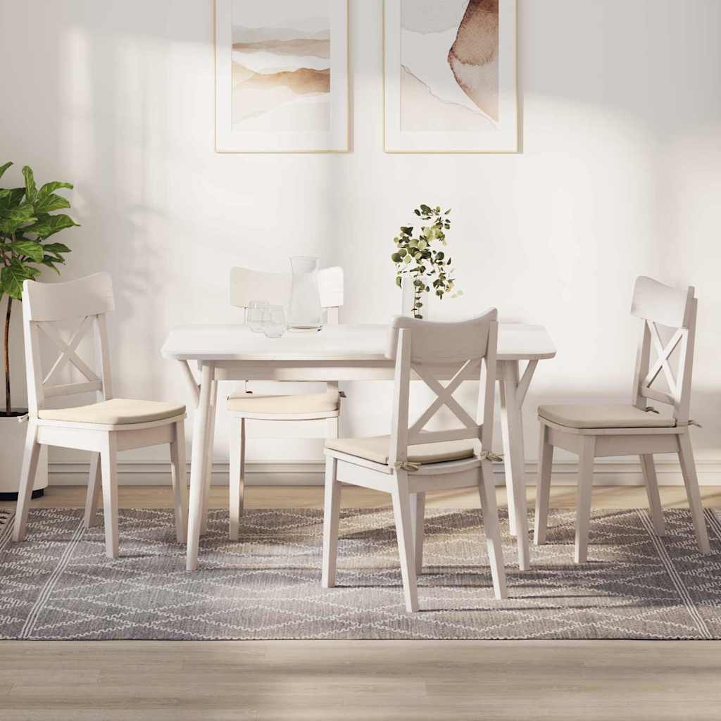 Jastučići za sjedenje 4 pcs Bež 40 x 40 x 3 cm