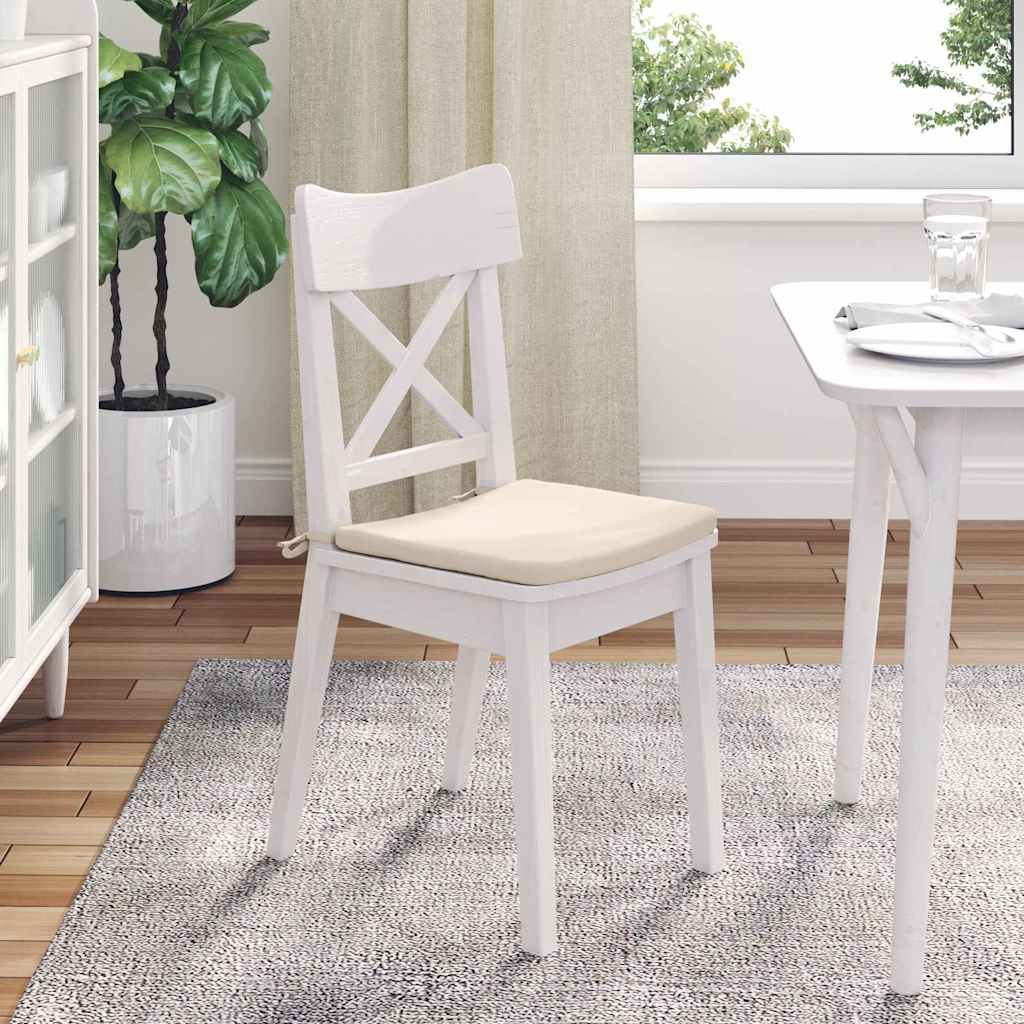 Jastučići za sjedenje 4 pcs Bež 40 x 40 x 3 cm