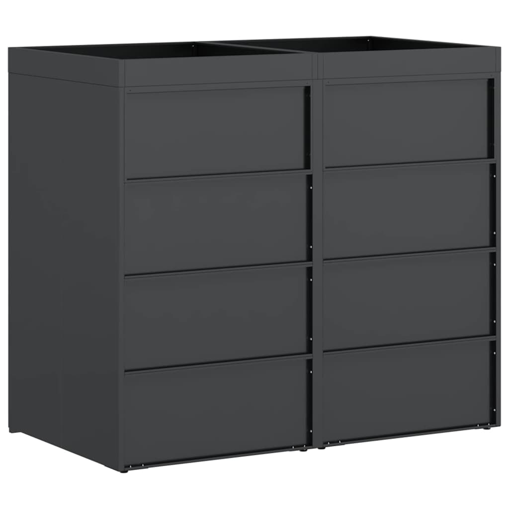Skladištenje kanti za 2 kante Antracit 340 x 77.5 x 115.5 cm