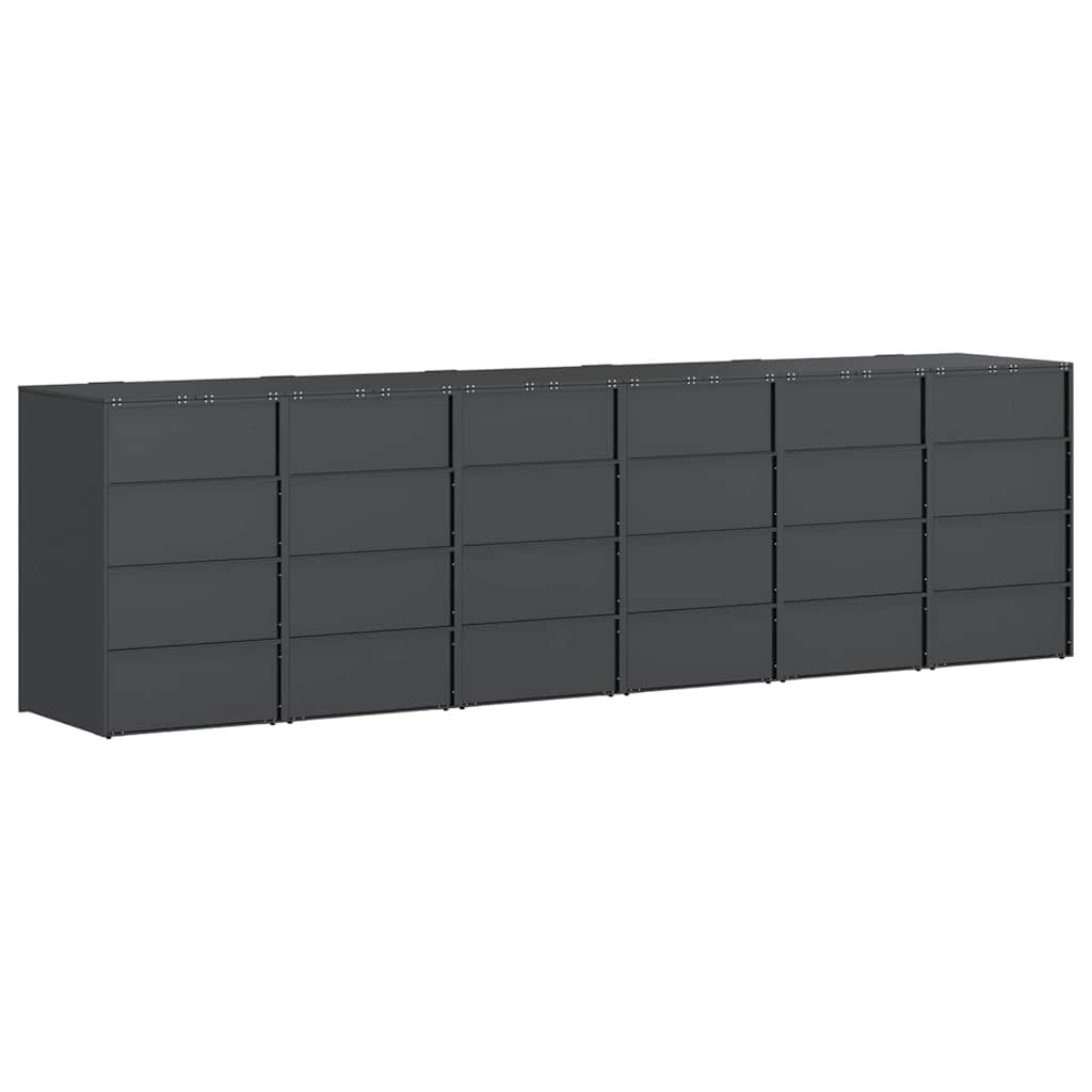 Skladištenje kanti za 3 kante Antracit 340 x 77.5 x 115.5 cm