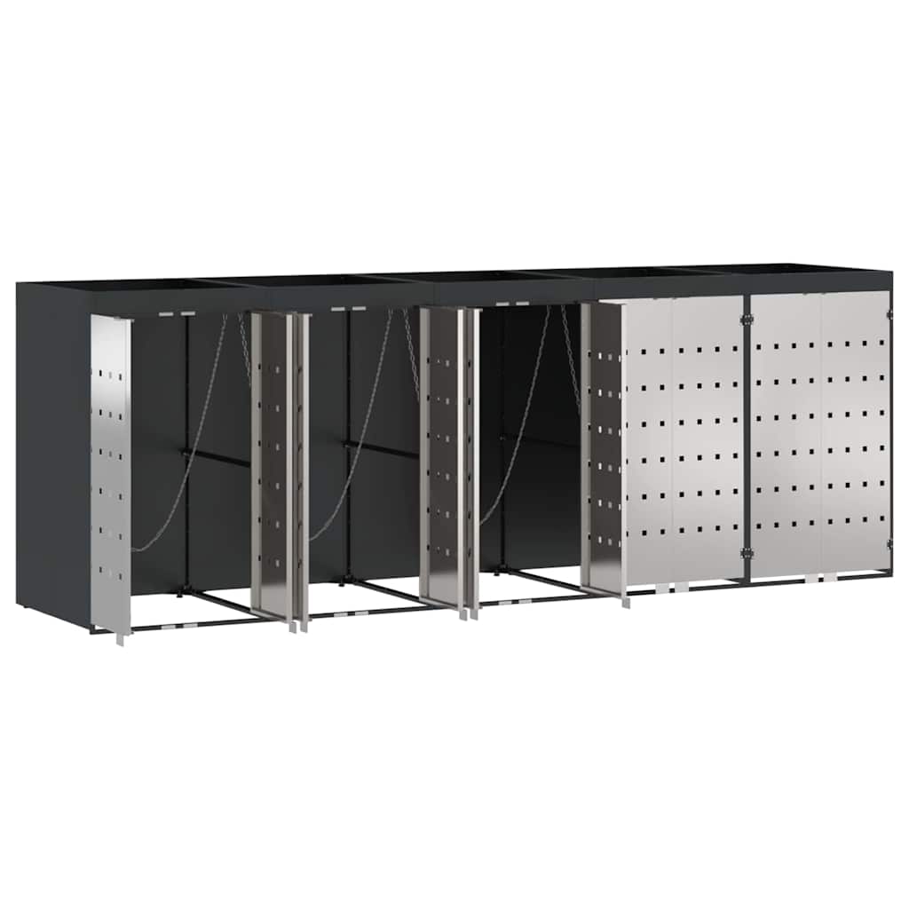 Skladištenje kanti za 3 kante Antracit 340 x 77.5 x 115.5 cm