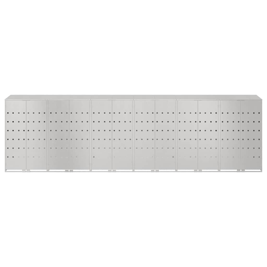 Skladištenje kanti za 3 kante Nehrđajući čelik Srebrno