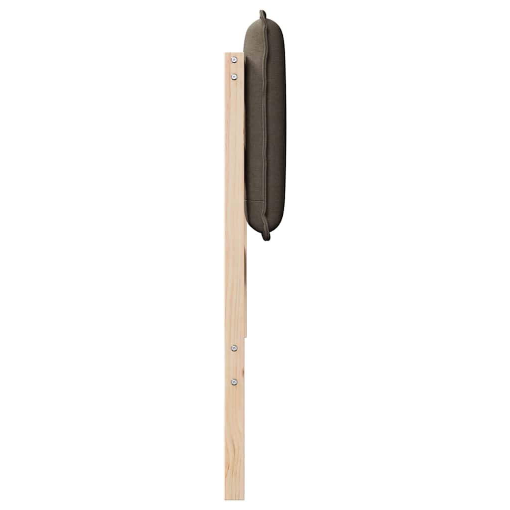 Tapecirani uzglavlje Prirodna i svijetlo siva 90 cm