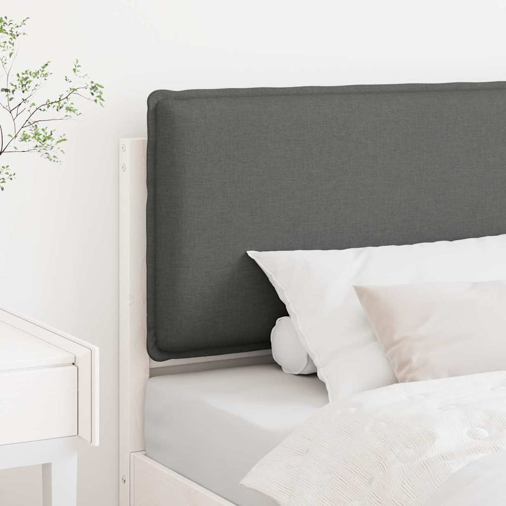 Tapecirani uzglavlje s uzglavljem Bijela i svijetlo siva 90 cm
