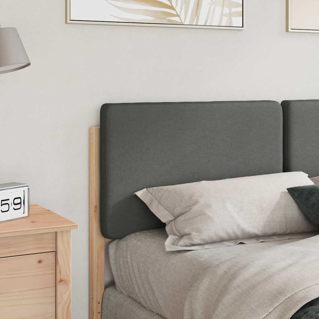 Tapecirani uzglavlje s uzglavljem Smeđa i svijetlosiva 140 cm