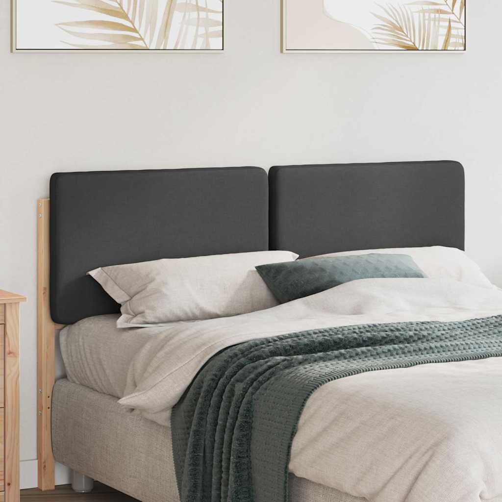 Tapecirani uzglavlje s uzglavljem Smeđa i tamno siva 140 cm