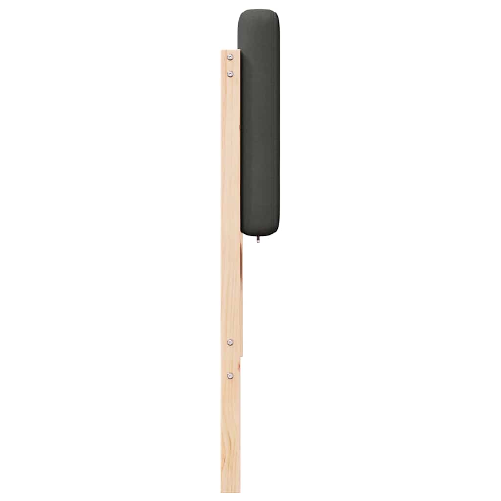 Tapecirani uzglavlje s uzglavljem Smeđa i tamno siva 135 cm
