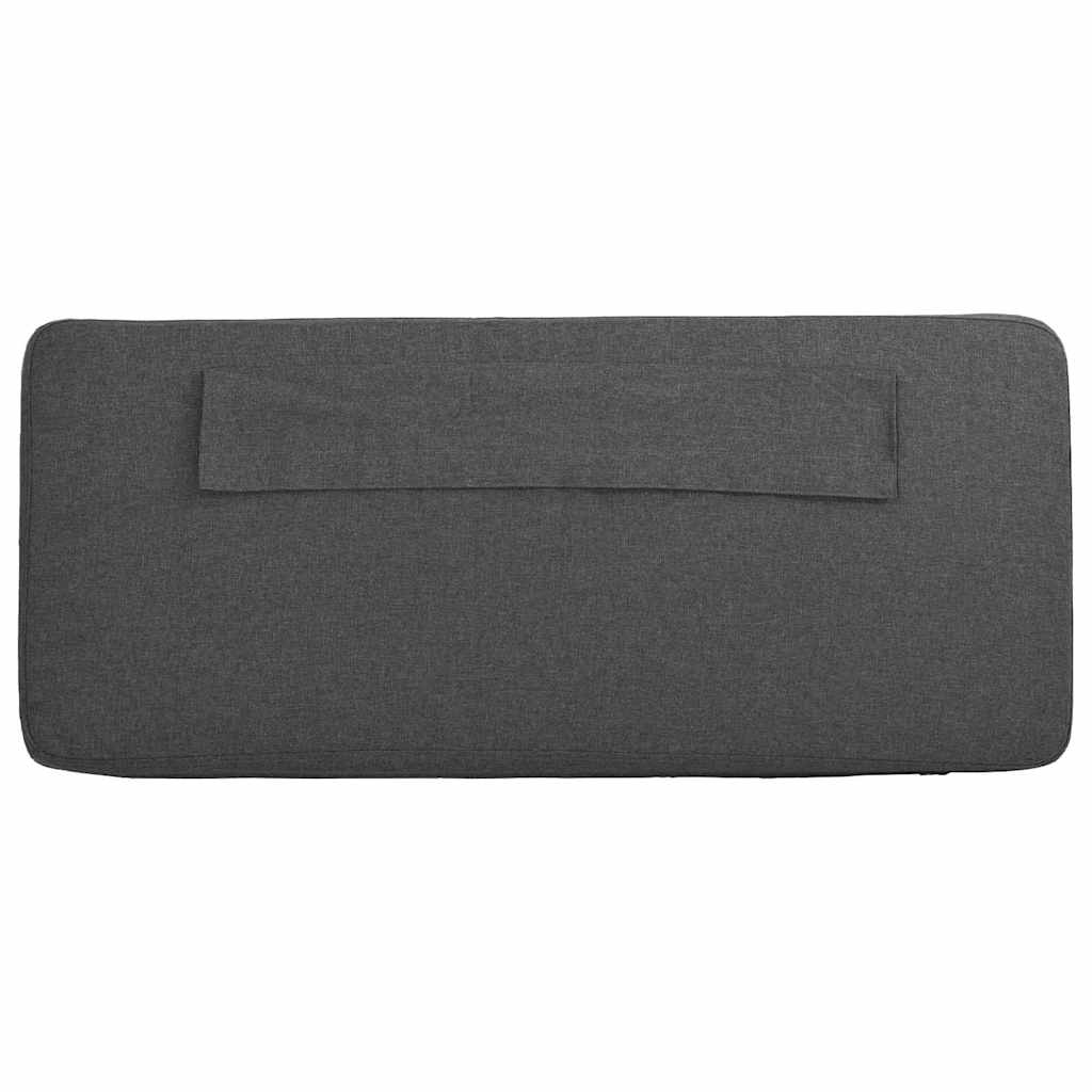 Tapecirani uzglavlje s uzglavljem Smeđa i tamno siva 90 cm