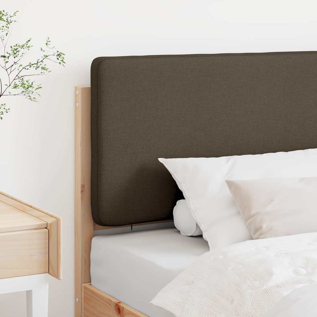 Tapecirani uzglavlje Smeđa i taupe 80 cm Čvrsto borovo drvo