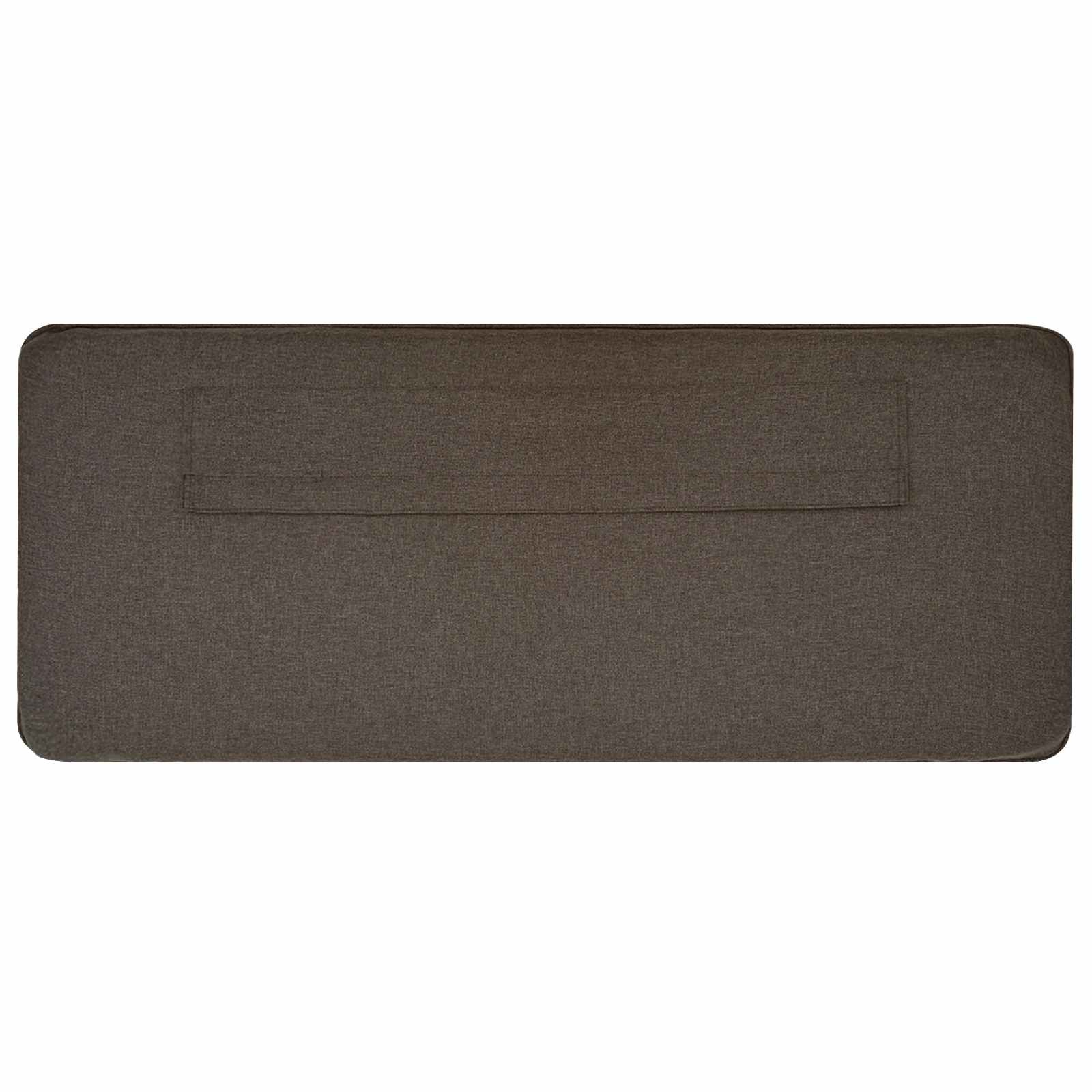Tapecirani uzglavlje Smeđa i taupe 140 cm Čvrsto borovo drvo