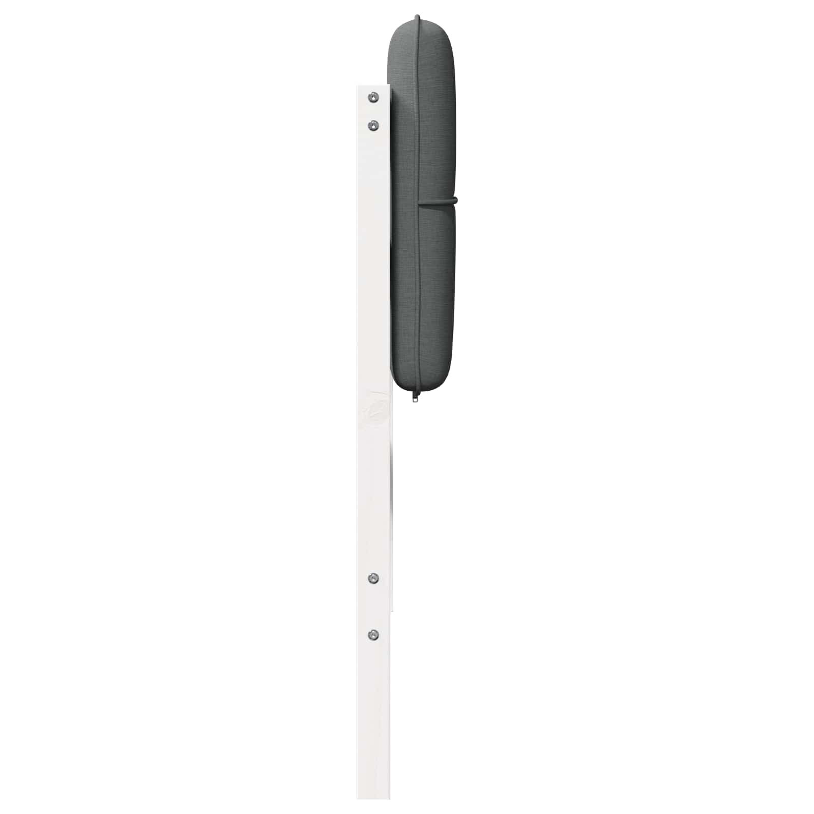 Tapecirani uzglavlje s uzglavljem Bijela i svijetlo siva 120 cm