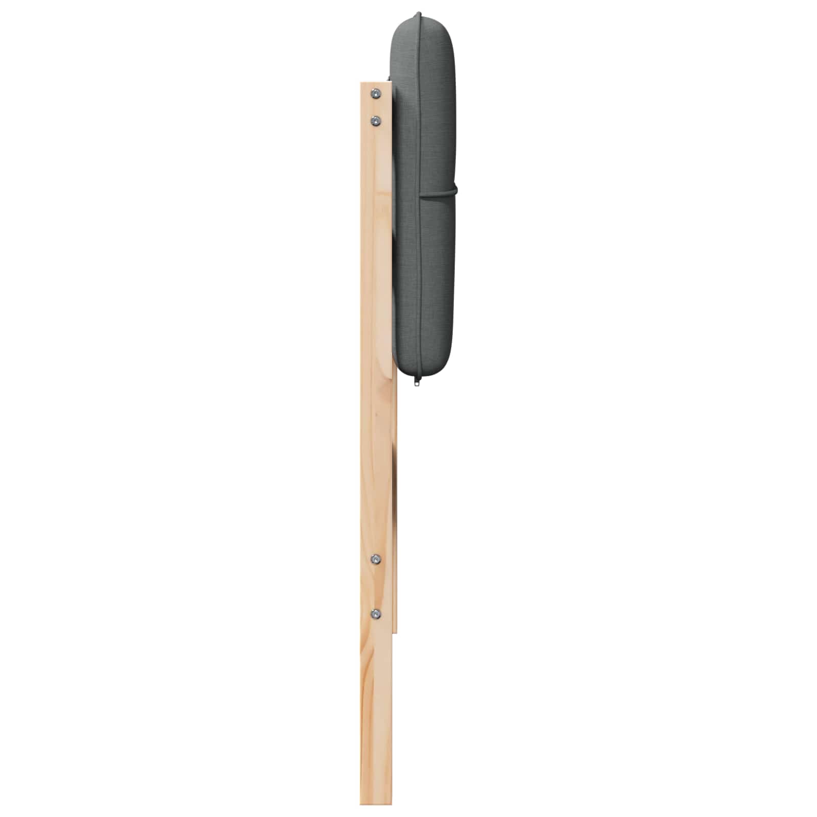 Tapecirani uzglavlje s uzglavljem Smeđa i svijetlosiva 90 cm
