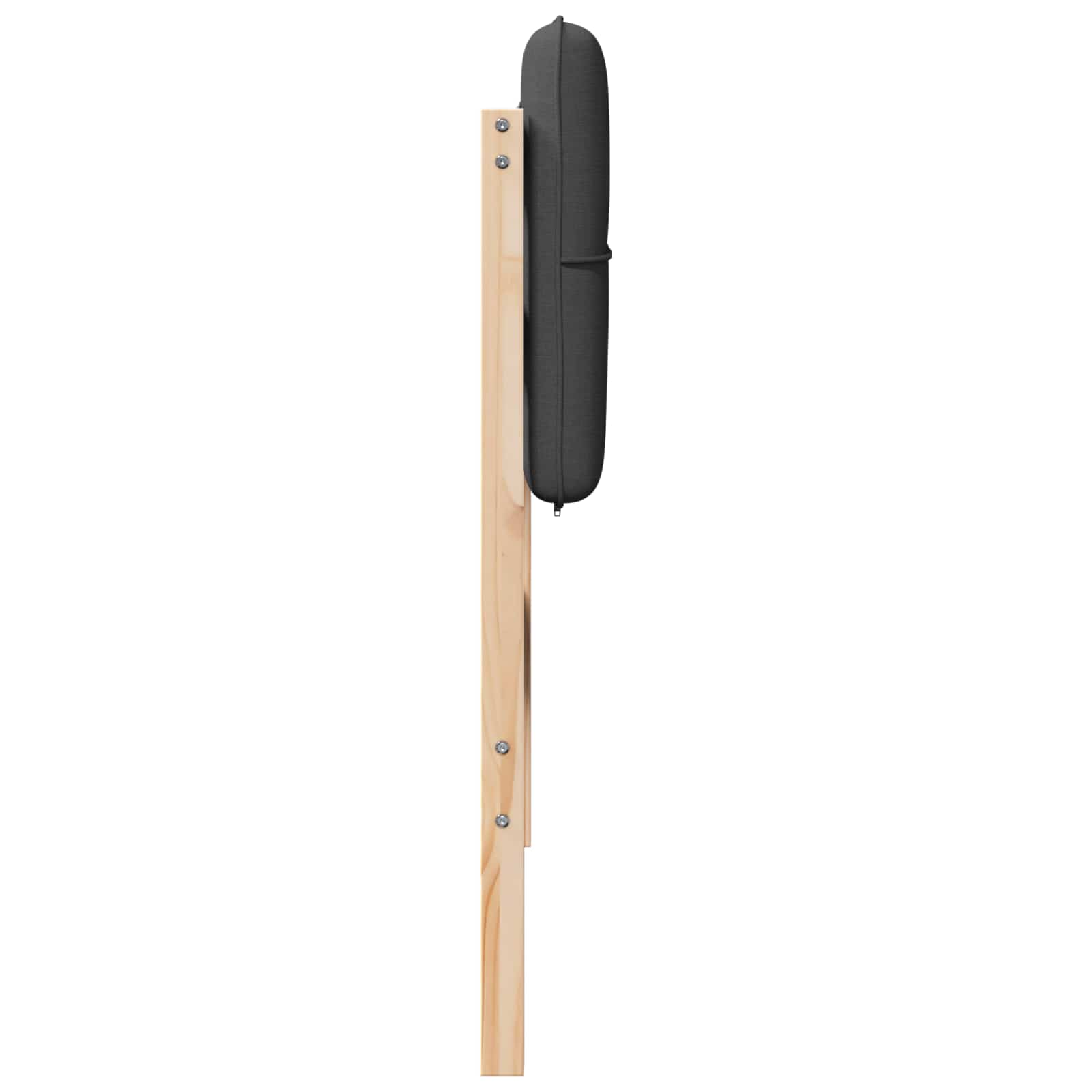 Tapecirani uzglavlje s uzglavljem Smeđa i tamno siva 80 cm