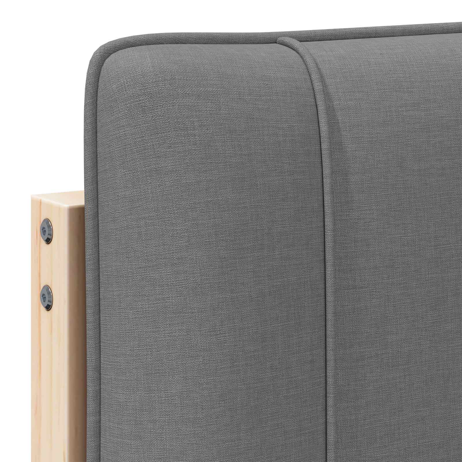 Tapecirani uzglavlje s uzglavljem Smeđa i svijetlosiva 160 cm