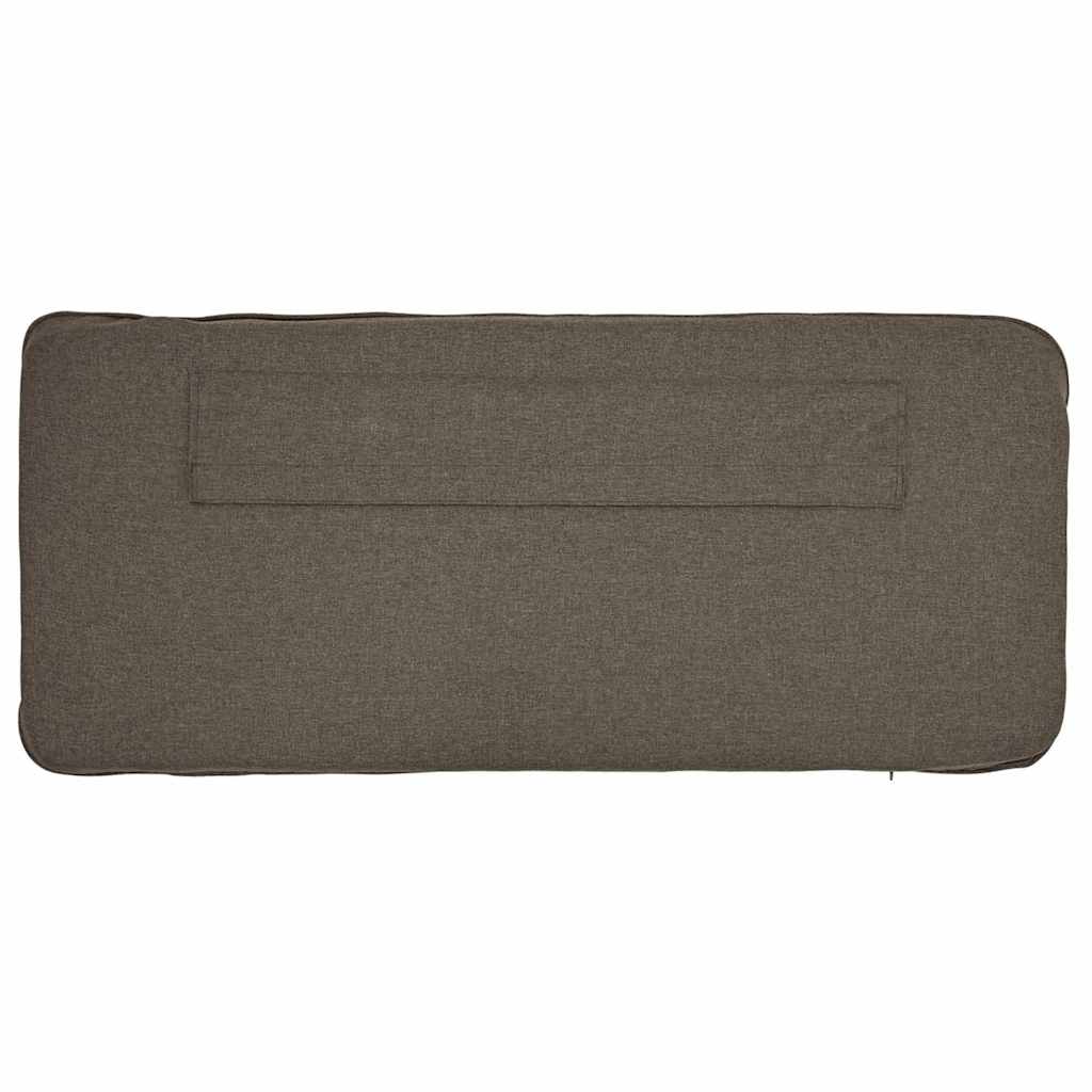 Tapecirani uzglavlje Smeđa i taupe 140 cm Čvrsto borovo drvo