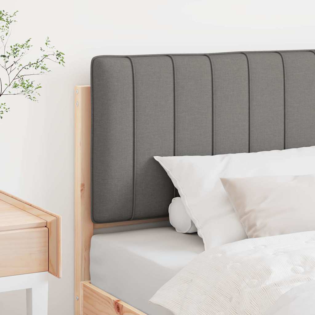 Tapecirani uzglavlje s uzglavljem Smeđa i svijetlosiva 80 cm