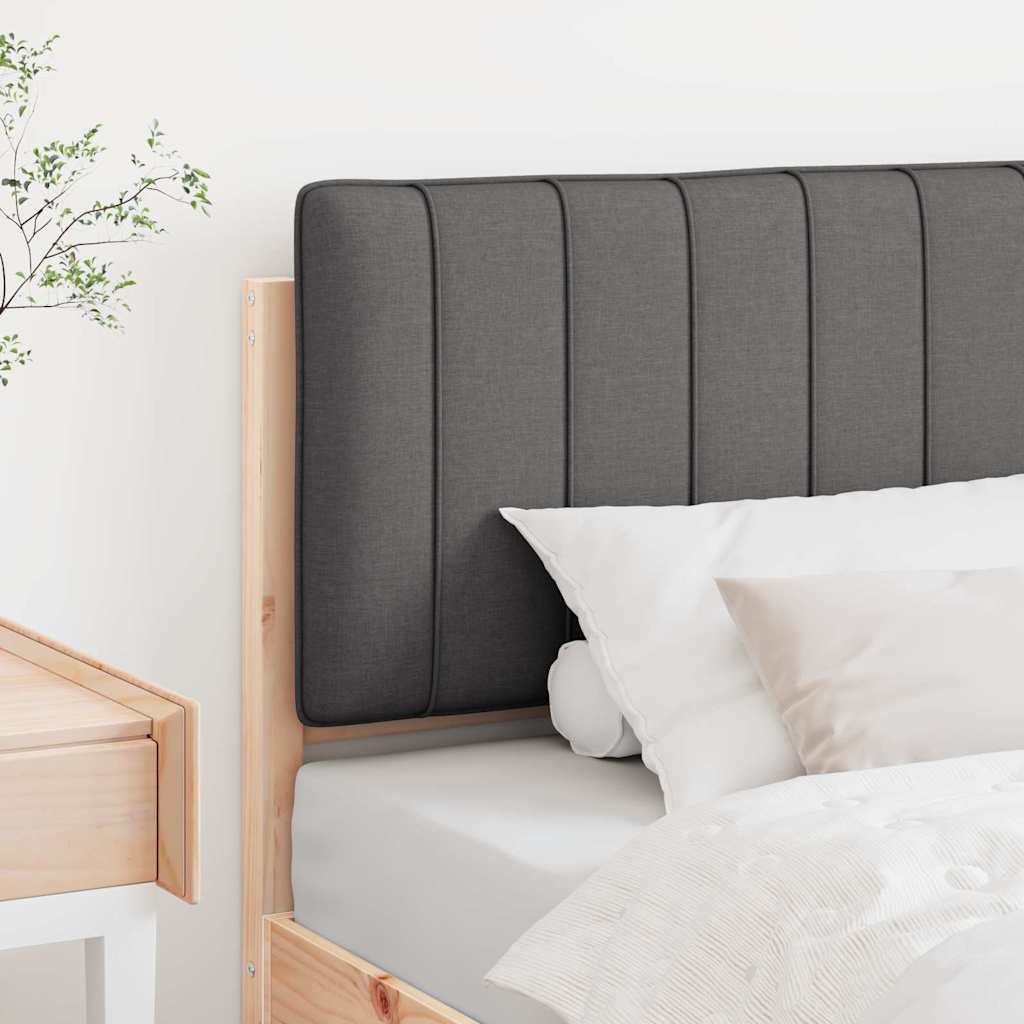 Tapecirani uzglavlje s uzglavljem Smeđa i tamno siva 80 cm