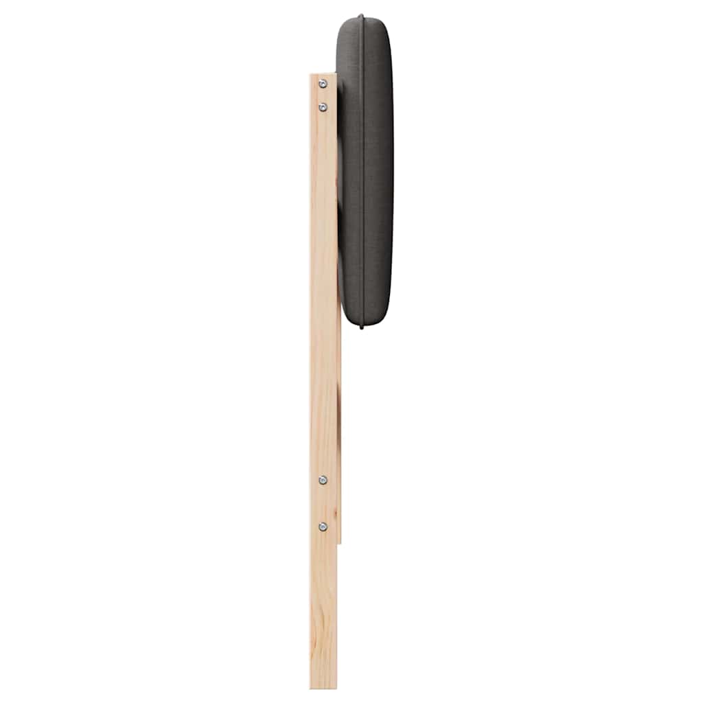 Tapecirani uzglavlje s uzglavljem Smeđa i tamno siva 80 cm