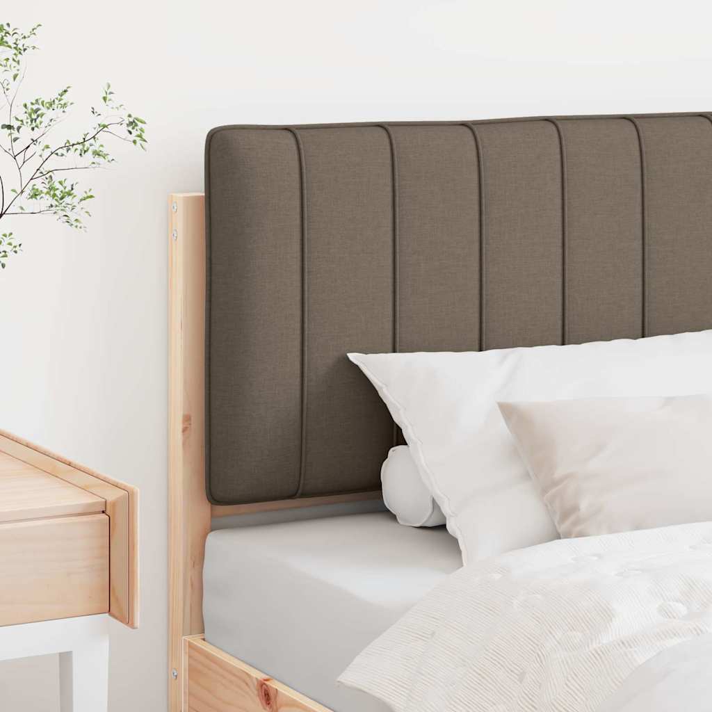 Tapecirani uzglavlje Smeđa i taupe 80 cm Čvrsto borovo drvo