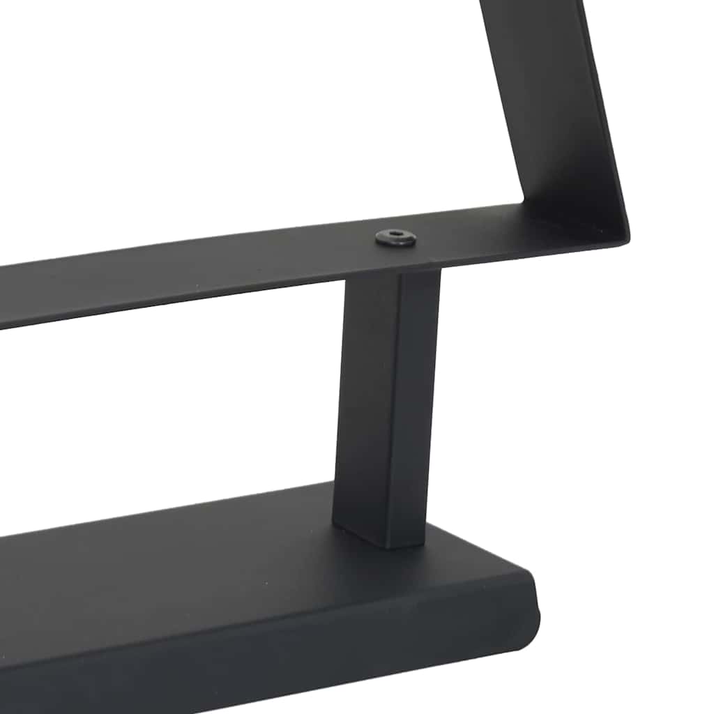 Metalna božićna jelka s stalakom Crna 90 cm Čelik