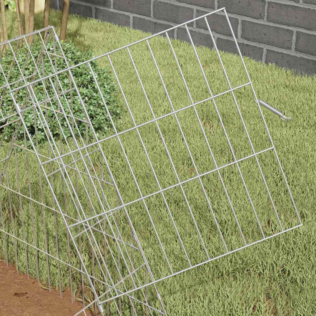 Kavez za piliće Srebrno 215 x 55 x 55 cm Cinkani čelik