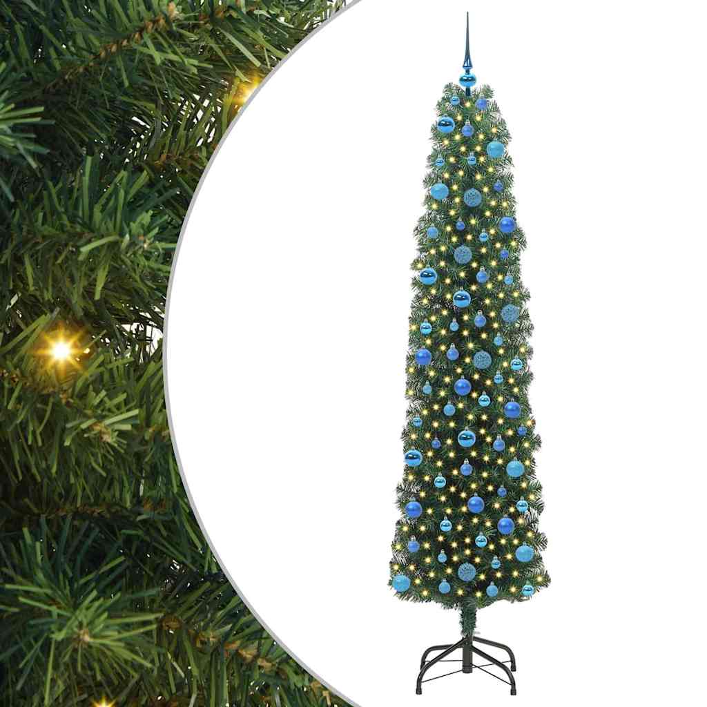 Umjetno božićno drvce Zelena 240 cm PVC i čelik i plastika