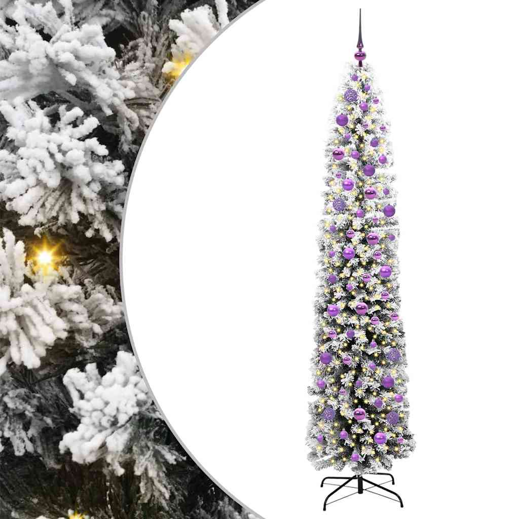 Umjetno božićno drvce Zelena 210 cm PVC i čelik i plastika