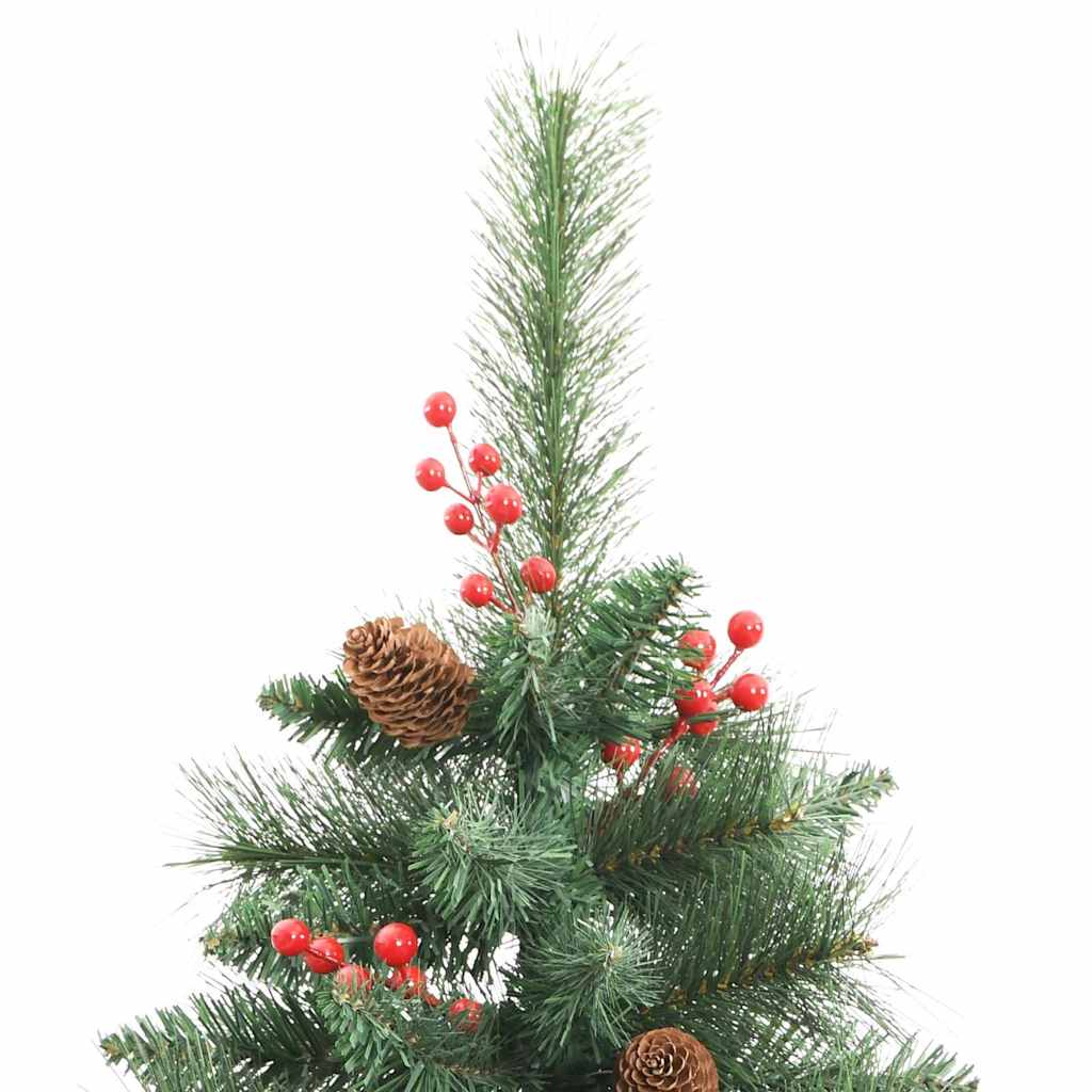 Umjetno božićno drvce S LED lampica Zelena 240 cm PVC i metal