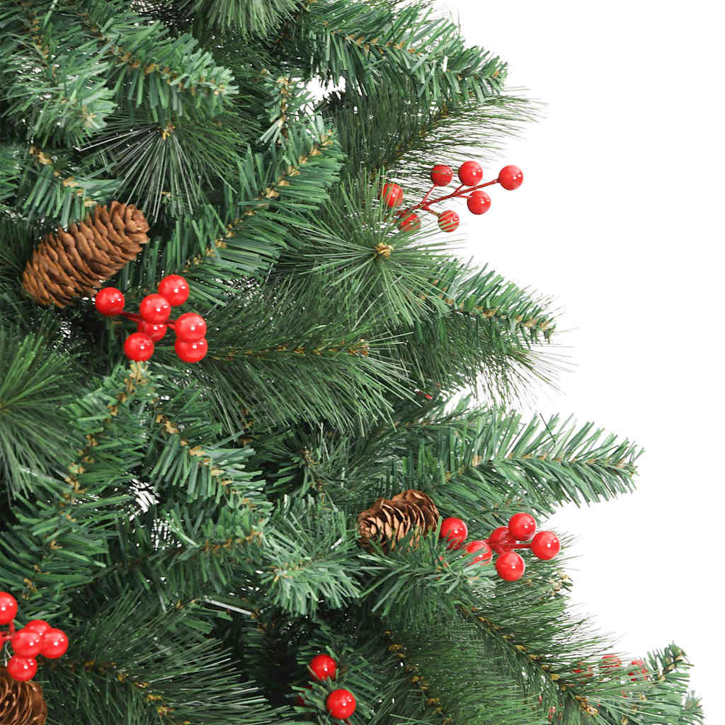 Umjetno božićno drvce S LED lampica Zelena 240 cm PVC i metal