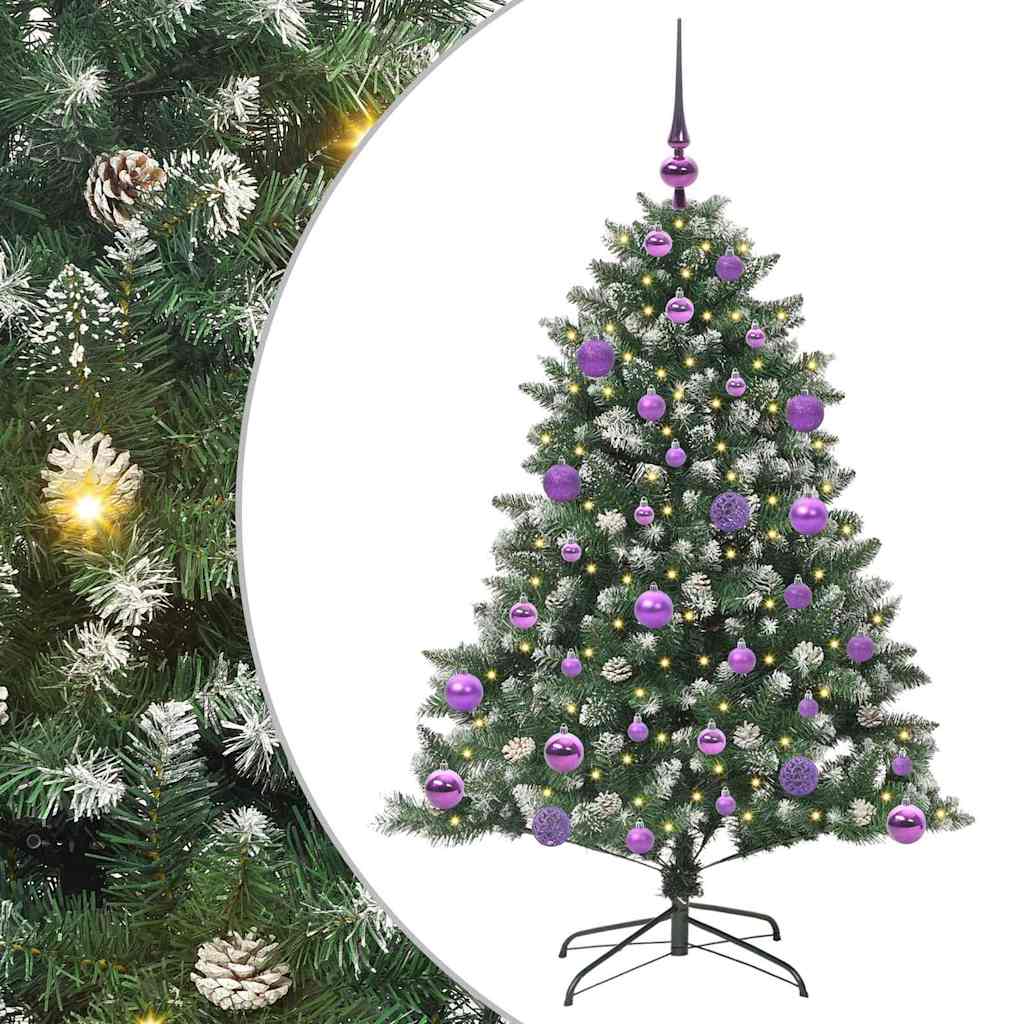 Umjetno božićno drvce Zelena 120 cm PVC, Plastika i Čelik