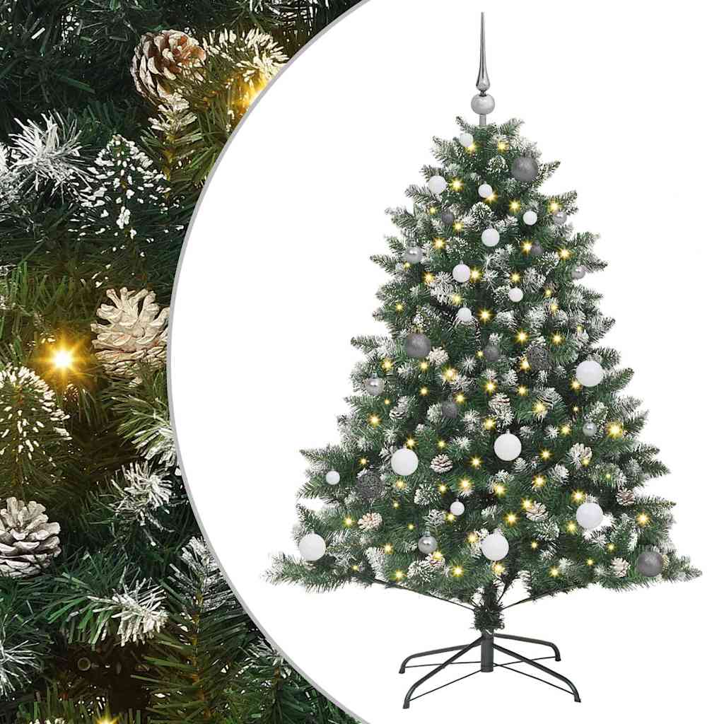 Umjetno božićno drvce Zelena 150 cm PVC, Plastika i Čelik