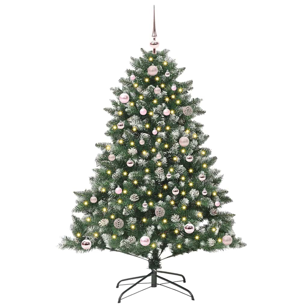 Umjetno božićno drvce Zelena 150 cm PVC, Plastika i Čelik