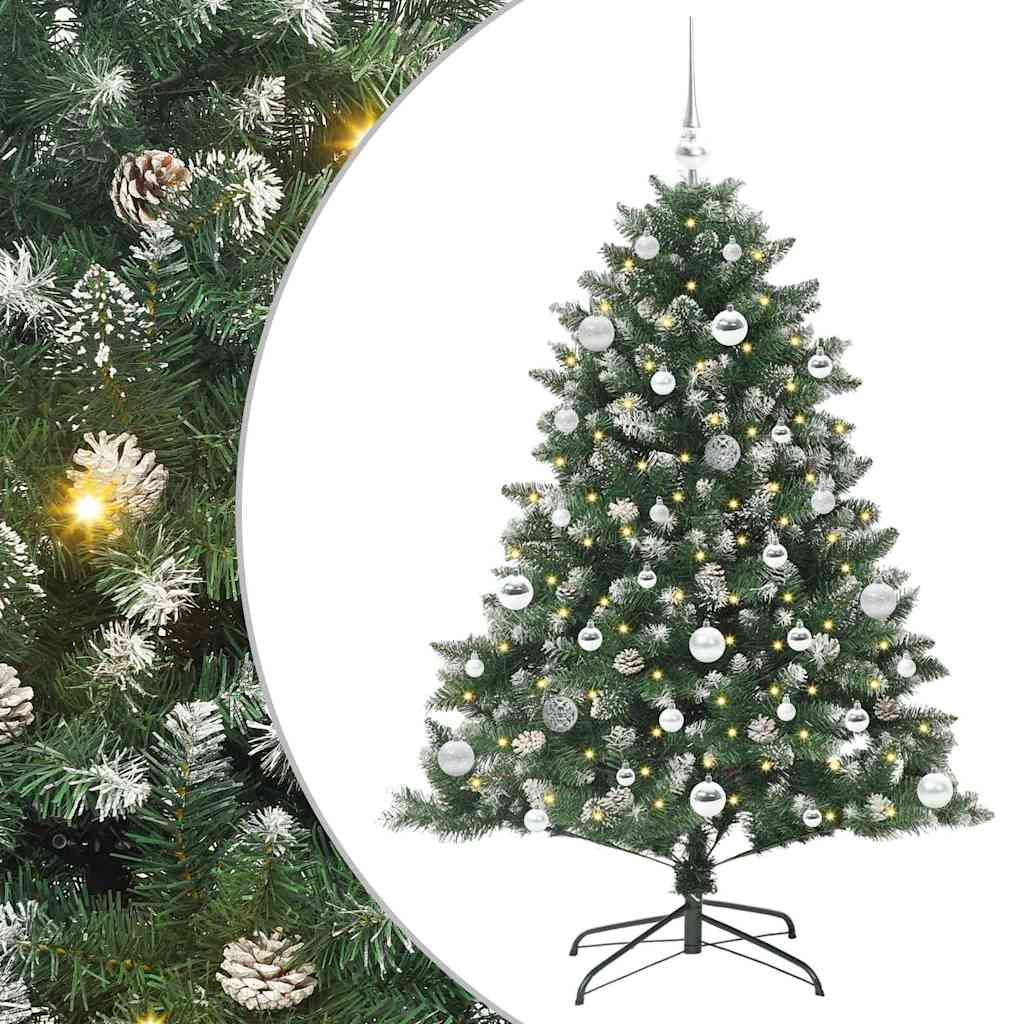 Umjetno božićno drvce Zelena 150 cm PVC, Plastika i Čelik