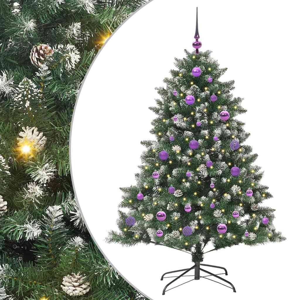 Umjetno božićno drvce Zelena 150 cm PVC, Plastika i Čelik