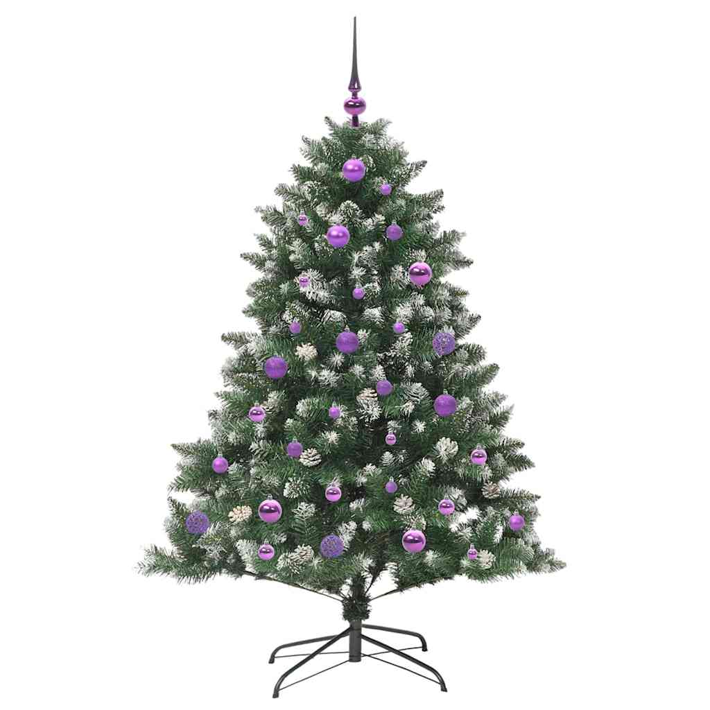 Umjetno božićno drvce Zelena 150 cm PVC, Plastika i Čelik