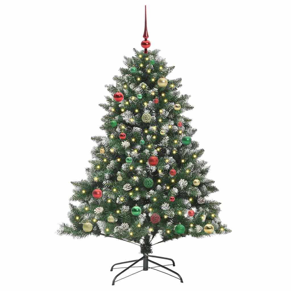 Umjetno božićno drvce Zelena 150 cm PVC, Plastika i Čelik