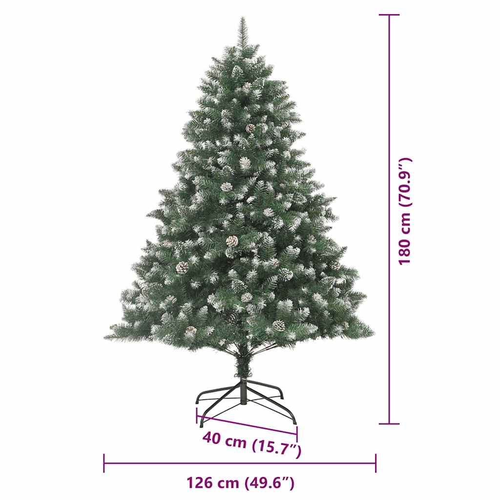 Umjetno božićno drvce Zelena 180 cm PVC, Plastika i Čelik