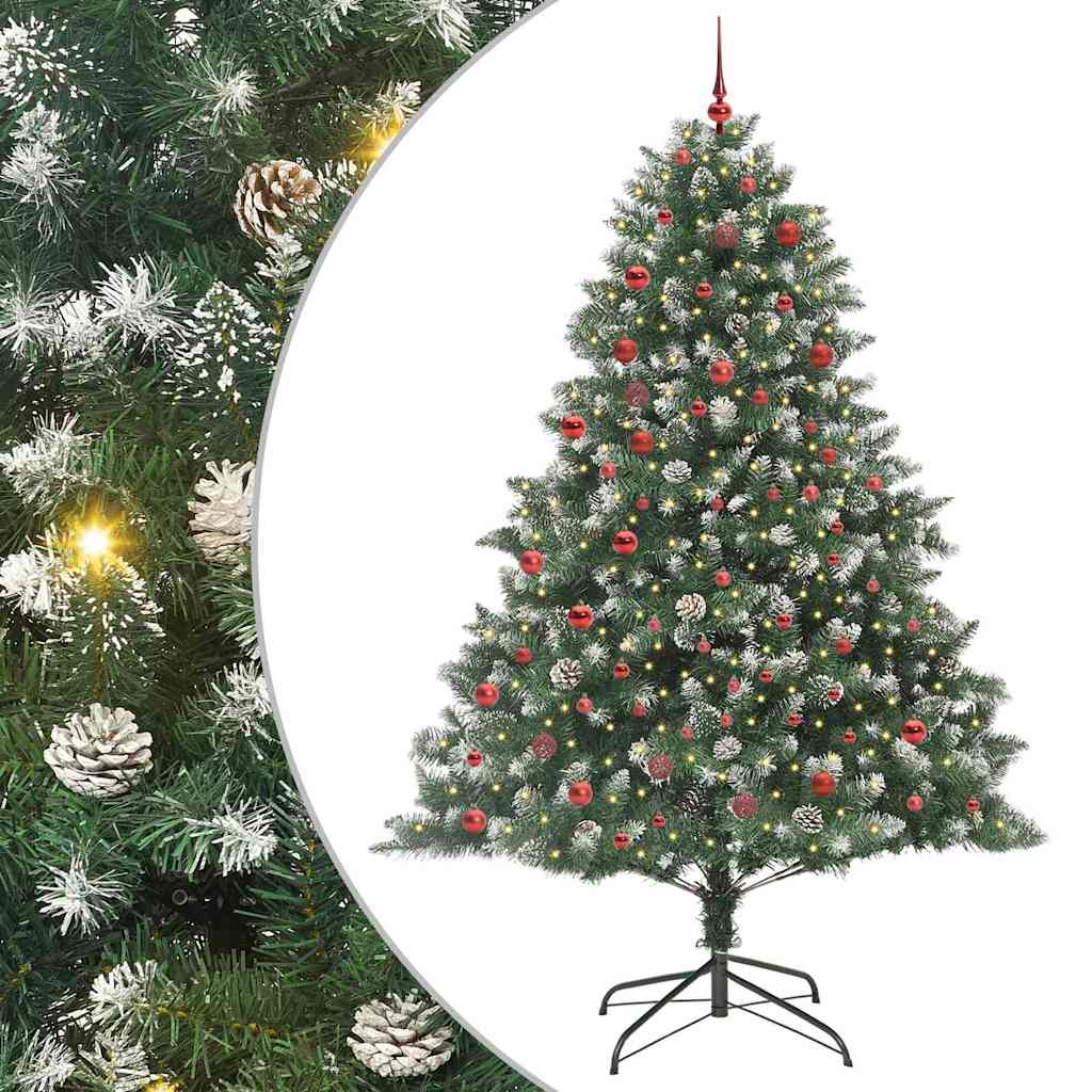Umjetno božićno drvce Zelena 210 cm PVC, Plastika i Čelik