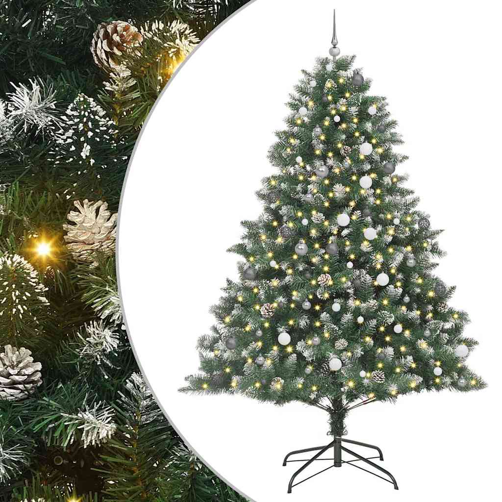 Umjetno božićno drvce Zelena 240 cm PVC, Plastika i Čelik