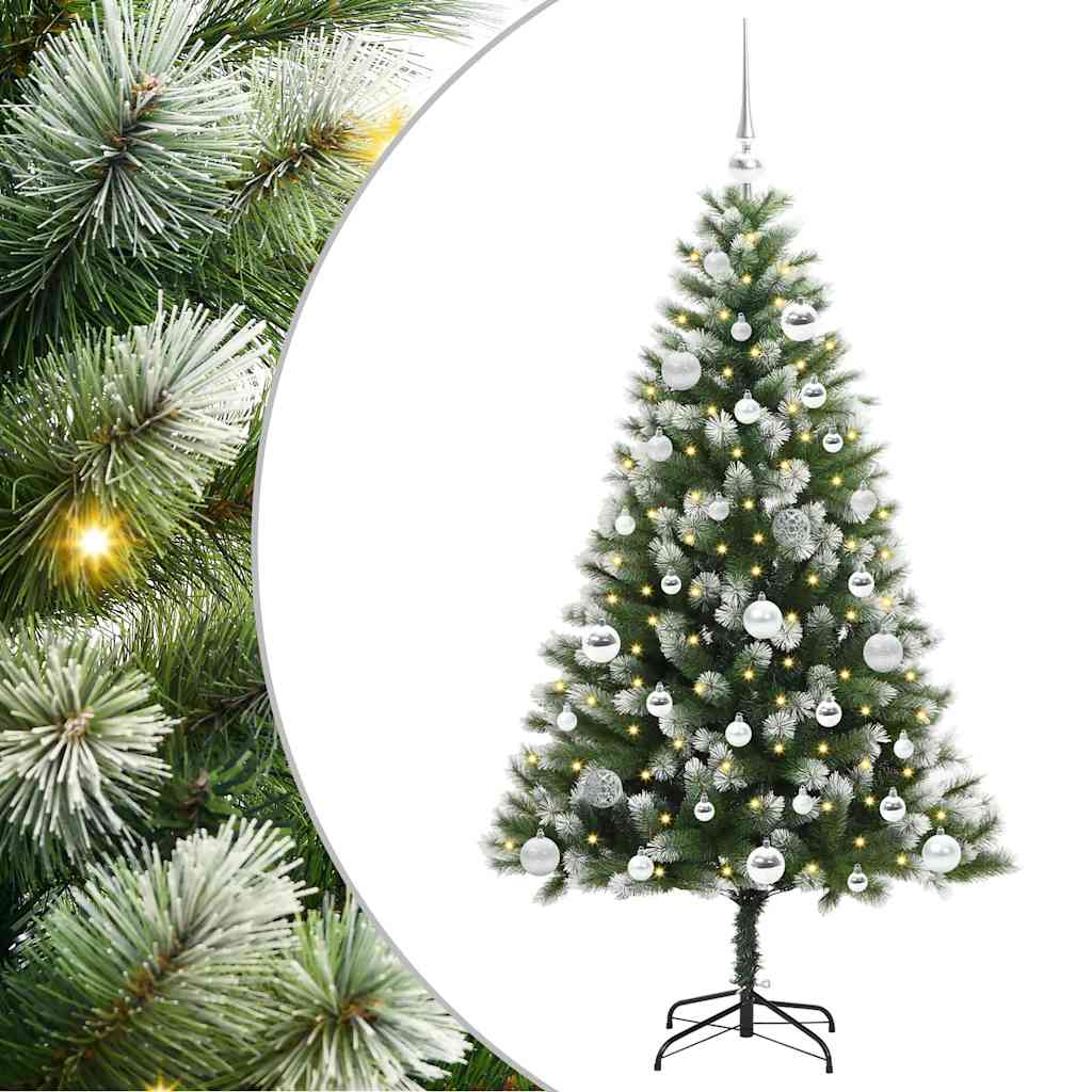Umjetno Božićno drvce s pokrivačem snijega 150 LED lampica