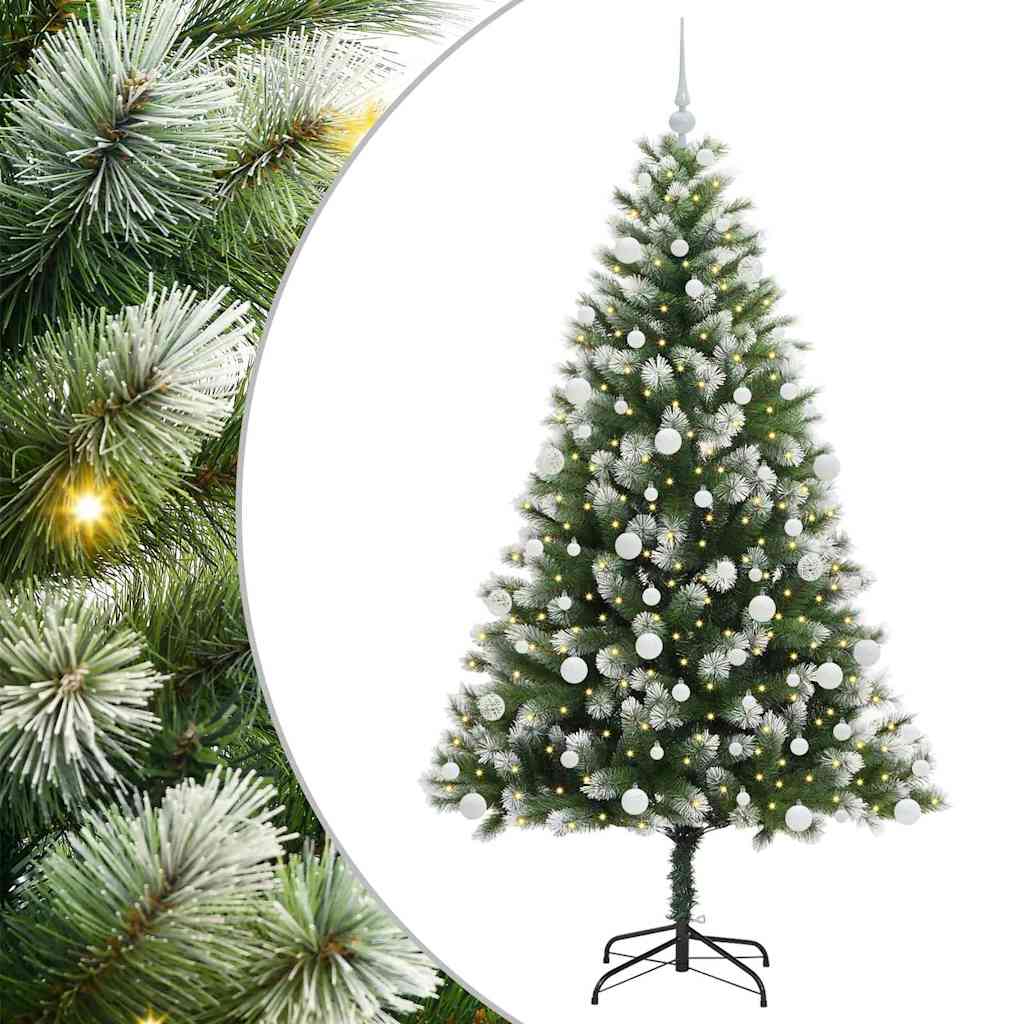 Umjetno Božićno drvce s pokrivačem snijega 300 LED lampica