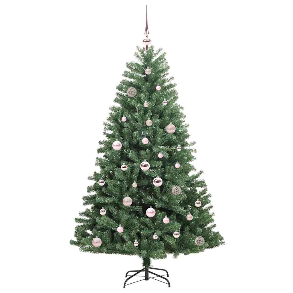 Umjetno božićno drvce s nogom Zelena 150 cm PVC i metal