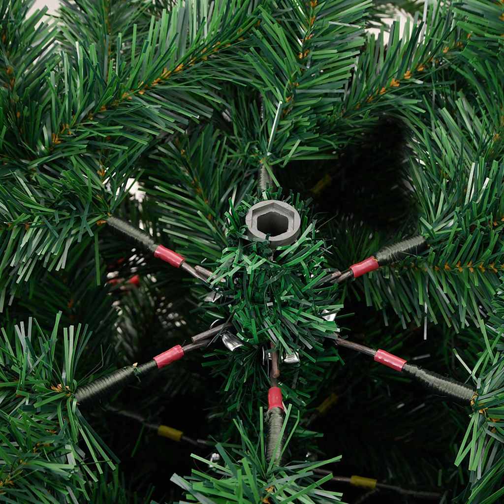 Umjetno božićno drvce Zelena 210 cm PVC i Metal i Plastika